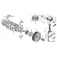 OEM HONDA 87MM STANDARD PISTON RING SET ACCORD EURO CL9 K24A3