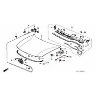 OEM HONDA AUDM RUBBER UNDER HOOD SEAL INTEGRA DC2 FACELIFT