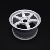 RAYS FORGED TE37 SL 15X8 +35 4X100 TIME ATTACK WHITE